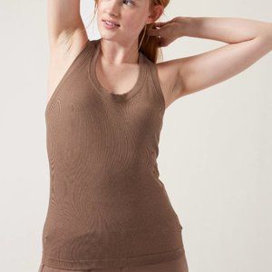 Athleta Momentum Seamless Tank is Rustic Beige